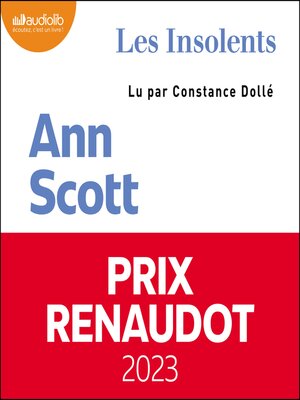 cover image of Les Insolents